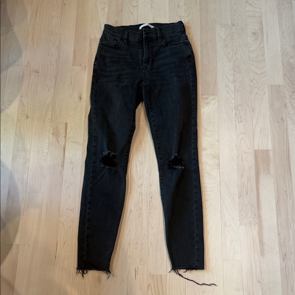 PacSun Black Skinny Jeans with Knee Rips